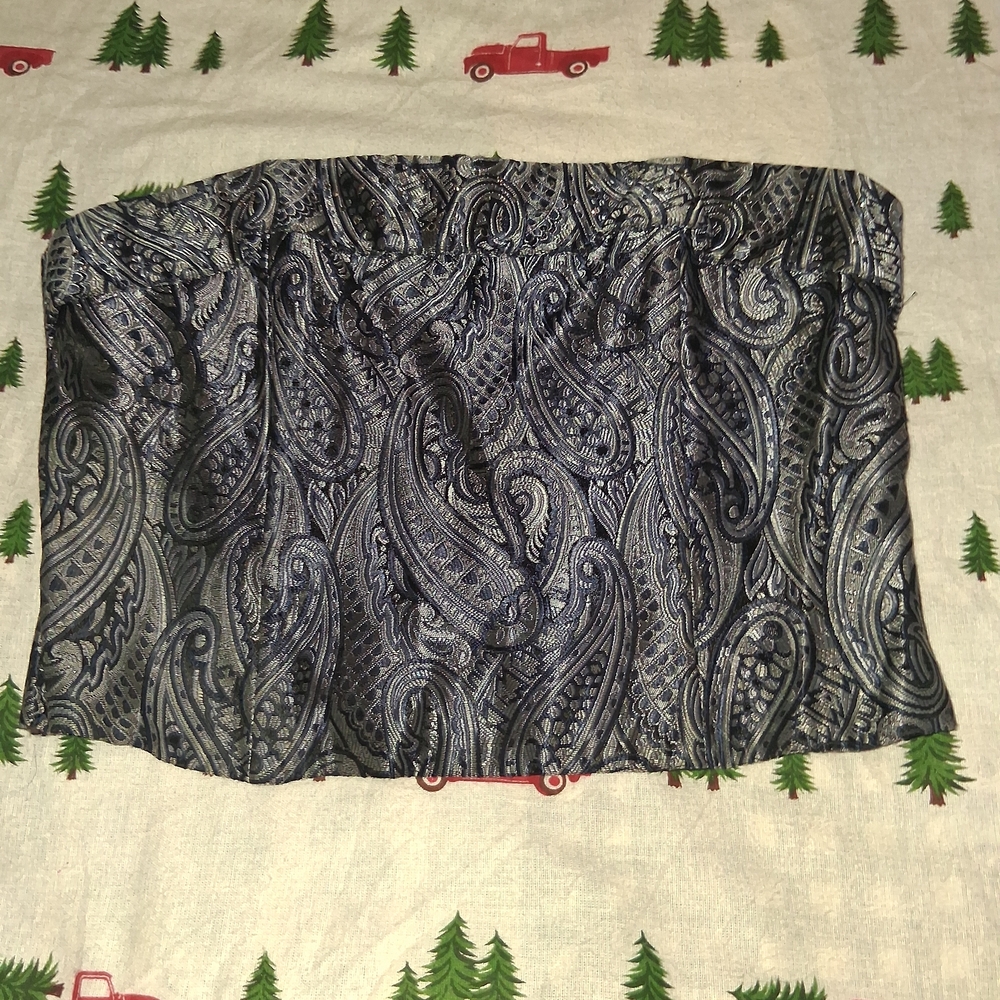 Scott McClinton Petities Vintage Womens Embroidered Navy Corset Size 10